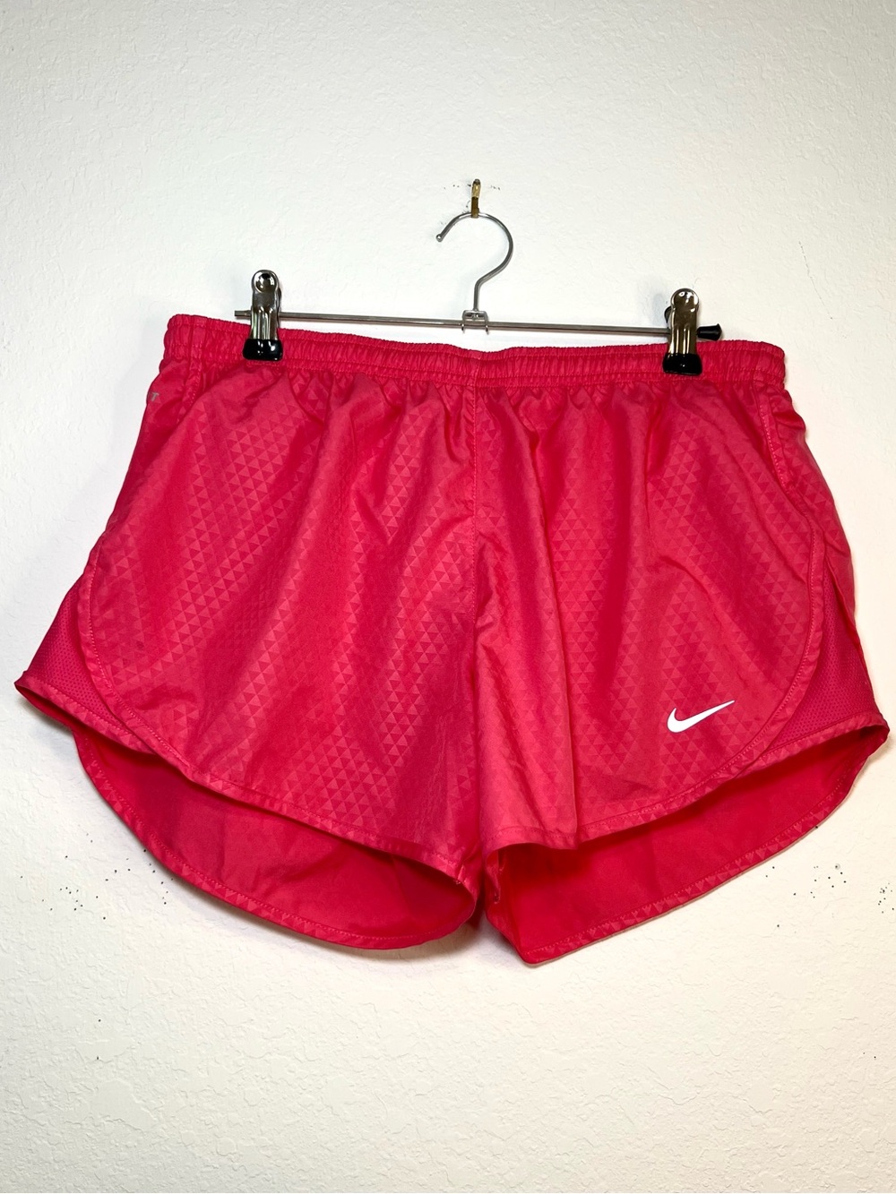 Nike Dri-FIT Pink Womens Running Shorts Athletic Gym . Size M